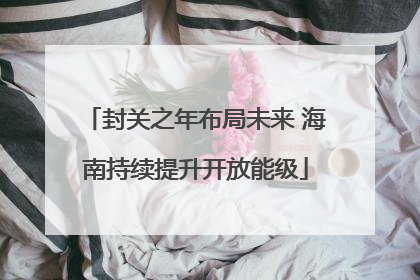 封关之年布局未来 海南持续提升开放能级