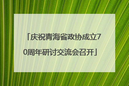 庆祝青海省政协成立70周年研讨交流会召开