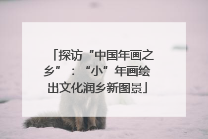 探访“中国年画之乡”：“小”年画绘出文化润乡新图景