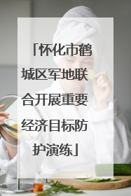 怀化市鹤城区军地联合开展重要经济目标防护演练