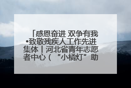 感恩奋进 双争有我•致敬残疾人工作先进集体丨河北省青年志愿者中心（“小橘灯”助残接力计划实施团队）：用温暖陪伴，守护特殊孩子成长
