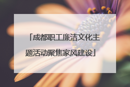 成都职工廉洁文化主题活动聚焦家风建设