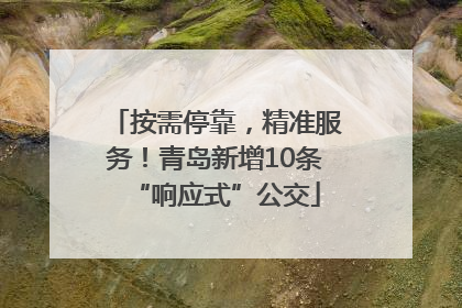 按需停靠，精准服务！青岛新增10条“响应式”公交