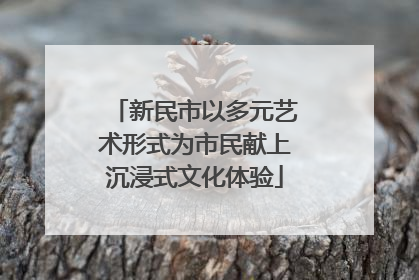 新民市以多元艺术形式为市民献上沉浸式文化体验