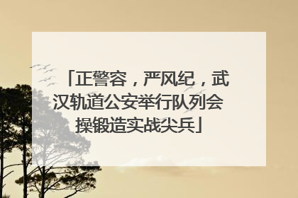 正警容，严风纪，武汉轨道公安举行队列会操锻造实战尖兵