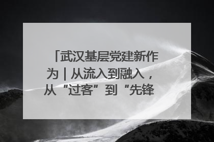 武汉基层党建新作为｜从流入到融入，从“过客”到“先锋” 武汉为流动党员筑起温暖之家