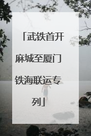 武铁首开麻城至厦门铁海联运专列