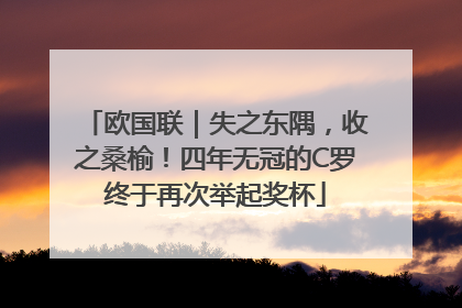 欧国联｜失之东隅，收之桑榆！四年无冠的C罗终于再次举起奖杯