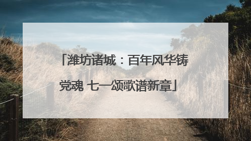 潍坊诸城：百年风华铸党魂 七一颂歌谱新章