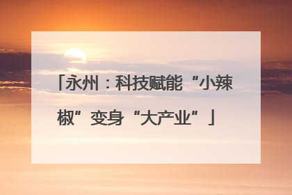 永州：科技赋能“小辣椒”变身“大产业”