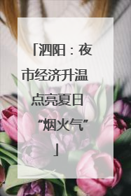 泗阳：夜市经济升温 点亮夏日“烟火气”