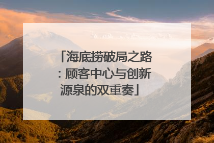 海底捞破局之路：顾客中心与创新源泉的双重奏