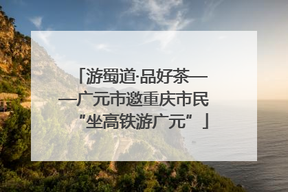 游蜀道·品好茶——广元市邀重庆市民“坐高铁游广元”