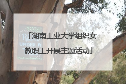 湖南工业大学组织女教职工开展主题活动