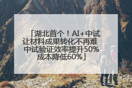 湖北首个！AI+中试让材料成果转化不再难 中试验证效率提升50%成本降低60%