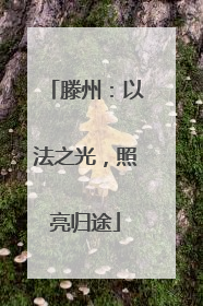 滕州：以法之光，照亮归途