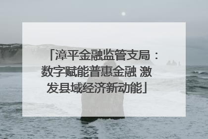 漳平金融监管支局：数字赋能普惠金融 激发县域经济新动能