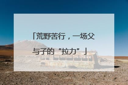 荒野苦行，一场父与子的“拉力”