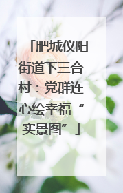 肥城仪阳街道下三合村：党群连心绘幸福“实景图”