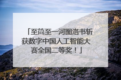 至简至一河图洛书斩获数字中国人工智能大赛全国二等奖！