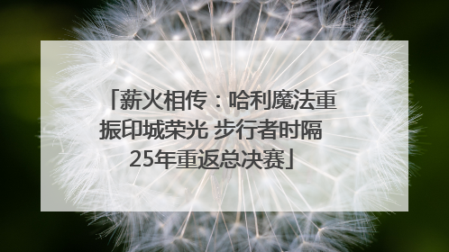 薪火相传：哈利魔法重振印城荣光 步行者时隔25年重返总决赛