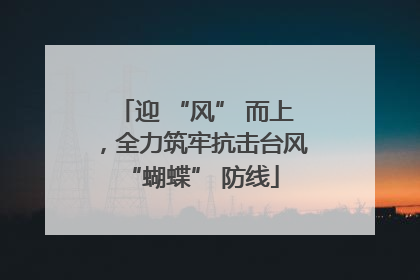 迎 “风” 而上，全力筑牢抗击台风 “蝴蝶” 防线