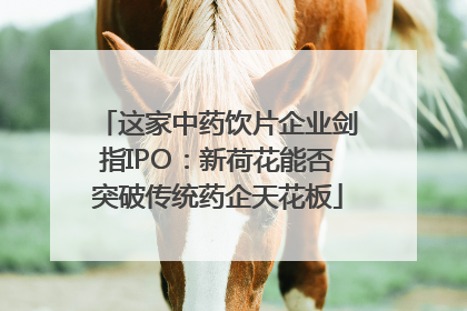 这家中药饮片企业剑指IPO：新荷花能否突破传统药企天花板