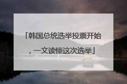 韩国总统选举投票开始，一文读懂这次选举