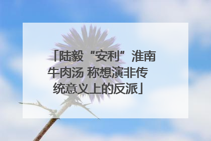 陆毅“安利”淮南牛肉汤 称想演非传统意义上的反派