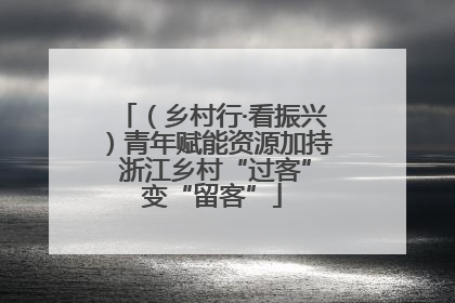 （乡村行·看振兴）青年赋能资源加持 浙江乡村“过客”变“留客”