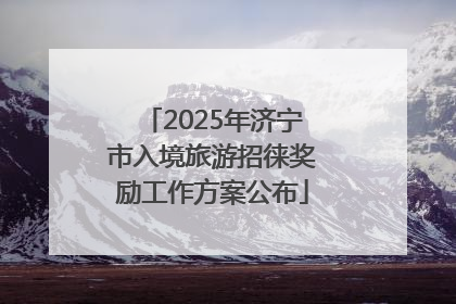 2025年济宁市入境旅游招徕奖励工作方案公布