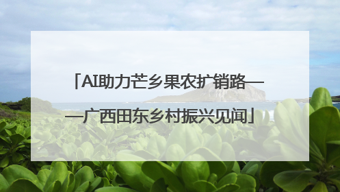 AI助力芒乡果农扩销路——广西田东乡村振兴见闻